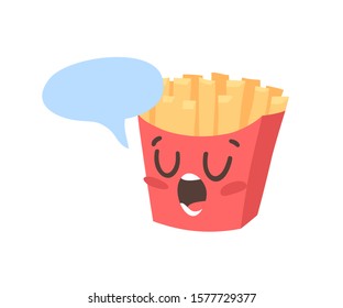 Cartoon drawing set of fast food emoji. Hand drawn emotional meal.Actual Vector illustration american cuisine. Creative ink art work french fries