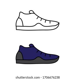 cartoon drawing of a shoe