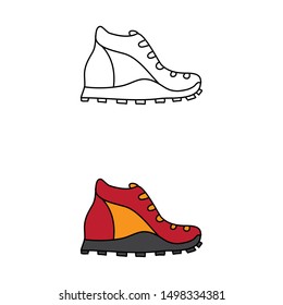 cartoon drawing of a sneaker