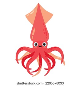 Cartoon Drawing Of A Squid