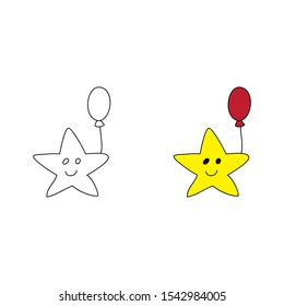 cartoon drawing of a star mascot