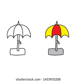 cartoon drawing of a sunshade