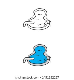 cartoon drawing of a swimming pool