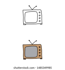 Cartoon Drawing Of A Television