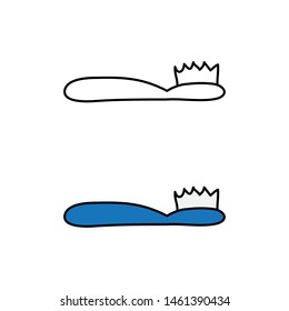 cartoon drawing of a toothbrush