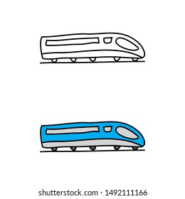cartoon drawing of a train