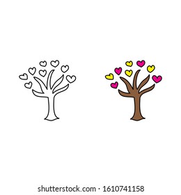 cartoon drawing of a tree