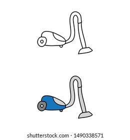 cartoon drawing of a vacuum cleaner
