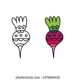 cartoon drawing of a vegetable