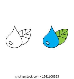 cartoon drawing of a water drop