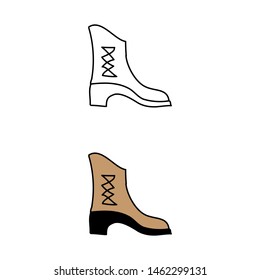 cartoon drawing of a western boot