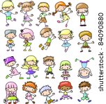 cartoon drawings of children