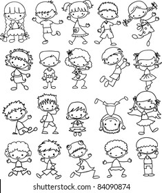 cartoon drawings of children