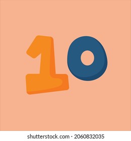 Cartoon drawings include numbers, one to ten.