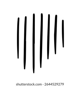 Cartoon drooping lines that hang over the face when depressed. An image icon that represents feelings of shock, anxiety and gloomy, dark feelings.
