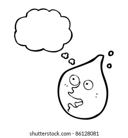 gota de agua de dibujos animados