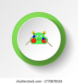 cartoon drum machine toy colored button icon. Signs and symbols can be used for web, logo, mobile app, UI, UX