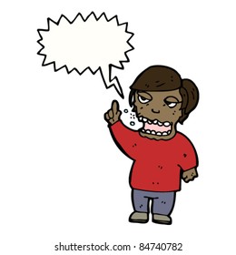 Cartoon betrunkener Mann spricht laut