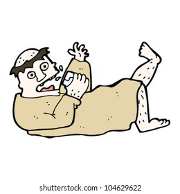 caricatura de monje borracho