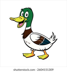 Cartoon duck design vector art
