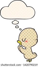 dibujos animados con burbuja de pensamiento en el estilo de las historietas