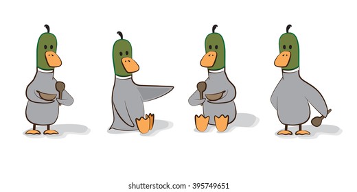 cartoon ducks