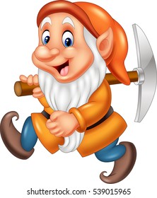 Cartoon Dwarf Miner