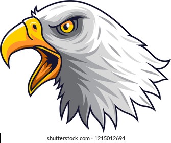 Cartoon Eagle head mascot