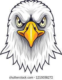 Cartoon Eagle head mascot