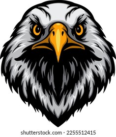 Cartoon eagle head cartoon mascot