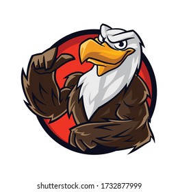 Águila de dibujos animados de la imagen Royalty Free Stock SVG Vector