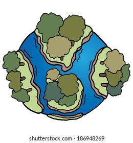 cartoon earth