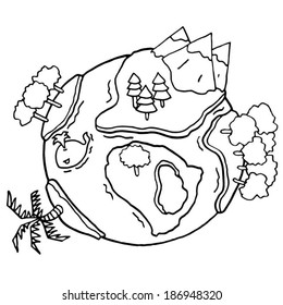 cartoon earth