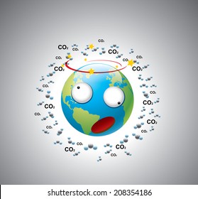 Cartoon earth 