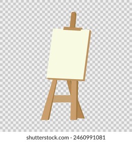 Cartoon Easel Board Icon Vector Illustration