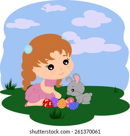 Cartoon easter