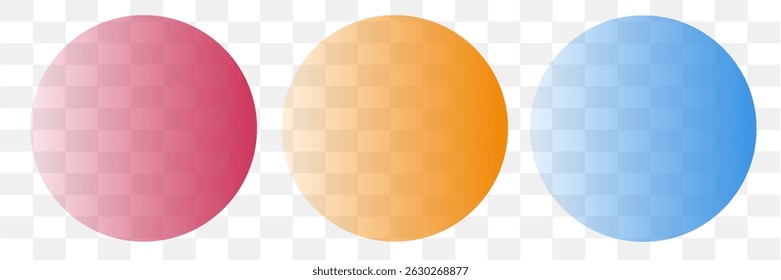Cartoon Easter 3d egg with shadow set - solid vibrant colors oval vector shapes, decorative polka dots, striped diagonal lines drawing, cute geometric patterns on transparent background. 