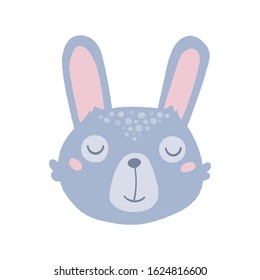 
Cartoon easter bunny. Children's illustration. Vector drawing