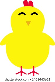 Conjunto de ilustración de pollitos de Pascua
