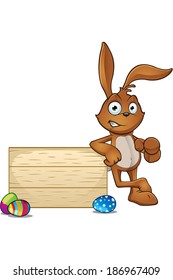 Cartoon Easter Rabbit character