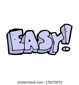 cartoon easy sign