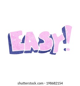 cartoon easy sign