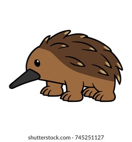 Cartoon Echidna