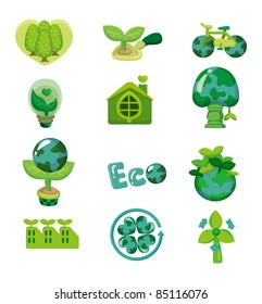 cartoon eco icon