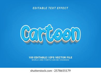 Cartoon Editable Text Effect Design Graphic