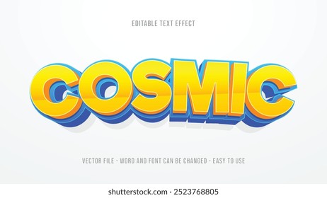 Cartoon editable text effect, kids text style effect