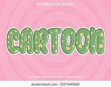 cartoon editable text effect template use for logotype title and headline sticker