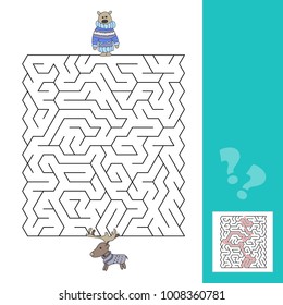 Cartoon of Education - Game for Preschool Children with answer