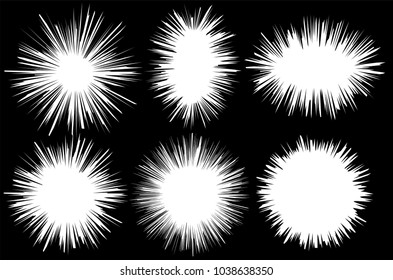 Cartoon effect line white flash