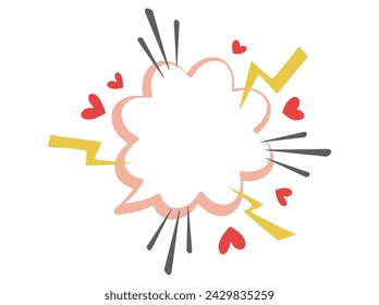 Cartoon Effect Speech Bubble Illustration